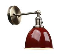 GGYTMQL Industrial Vintage Metal Light Shade Loft Bar Kitchen Sconce Wall Light Lamp Lighting Fixture E27 (White)
