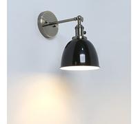 GGYTMQL Industrial Vintage Metal Light Shade Loft Bar Kitchen Sconce Wall Light Lamp Lighting Fixture E27 (White)