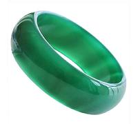GGYTMQL Jade Bracelet, Chinese Bracelet, Natural Jadeite Jade Round Bangle Bracelet with Box,66mm