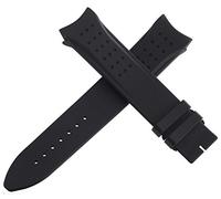 GGYTMQL Jaeger LeCoultre Mens OEM Black Rubber Watch Band Strap 150-752 22mm x 20mm