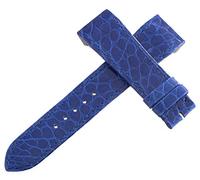 GGYTMQL Jaeger LeCoultre Reverso OEM Blue Alligator Leather Watch Band Strap 19mm x 16mm