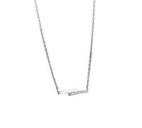 GGYTMQL Jewellery Sets,Exquisite 925 Micro Zircon Parallel Lines Necklace Female Simple/Rose en