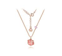 GGYTMQL Jewelry/Necklaces Creative Cat Paw Shape Sterling Necklaces for Women, Clavicle Pendant The Total Length is 15.75in Women's Pendants