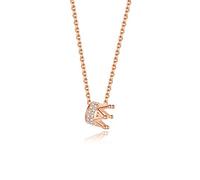 GGYTMQL Jewelry/Necklaces Crown Necklace Female Clavicle Chain Simple Temperament Cold Wind Rose Pendant for Girlfriend Gift Women's Pendants