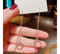 GGYTMQL Jewelry Pearl Sparkling Rhinestone Inlaid Earrings