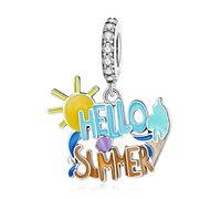 GGYTMQL Jewelry, Sun charm beads personalize Hellow summer charm beads summer pendant for bracelet and necklace