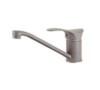 GGYTMQL Kitchen Faucets for Sink，Grey Brass Sink Faucet Bathroom Hot and Cold Water Faucet