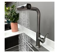 GGYTMQL Kitchen Sink Faucet Waterfall Intelligent Digital Display Third Mock Examination Water Outlet Multifunctional Copper Faucet(B)