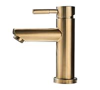 GGYTMQL Kitchen Sink Mixer Tap, Faucets Brushed Nickel Cold Hot Water Basin Faucet Single Handle One Hole Bathroom Vessel Sink Mixer Tap Anti-Splash Water Washing Taps