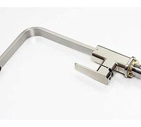 GGYTMQL Kitchen Sink Mixer Tap,Mixer Tap, Kitchen Sink Full Copper Hot and Cold Water Tap,Stainless Steel Brushed Faucet Rotating Sink Faucet