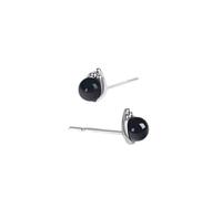GGYTMQL Ladies Earrings 925 Round Earrings Sweet Ladies Elegant Party Earrings High-end earrings