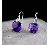 GGYTMQL ladies earrings,Eardrop Earrings Earrings For Women S Jewelry Fashion Earrings Handmade Amethyst EarringsAmethyst,925