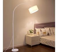 GGYTMQL lamp Arc Floor Lamps for Living Room, Dimmable Floor Lamp with Adjustable Head, Modern Floor Lamp, Over Couch Tall Standing Hanging Light for Reading, Bedroom, Office, 12W LED Bulb