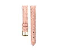 GGYTMQL Leather Watch Band Beige Watchband Genuine Leather Strap for Hour with Stainless Steel Buckle(OneColor,14mm)