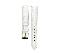 GGYTMQL Leather Watch Band Beige Watchband Genuine Leather Strap for Hour with Stainless Steel Buckle(OneColor,14mm)