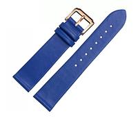GGYTMQL Leather Watch Strap for Men and Women -Thin Soft Buckle Accessories Thin Plain Grain Watch Chain(17mm)