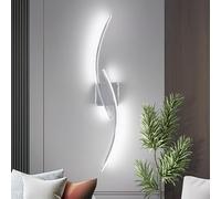 GGYTMQL Led Wall Light, Indoor Black Wall Lighting fixtures, Modern Creative Light Bar LED Wall Lamp, LED Wall Lights Indoor for Living Room Hallway Bedroom Vanity Mirror - 80cm 26W(Cool White Light)