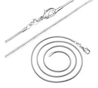 GGYTMQL length 16-30inch (40-75cm) 100% chains necklaces 1mm snake chokers necklace women gift