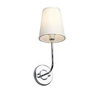 GGYTMQL Lighting Vintage Modern Beige Fabric Shade Wall Lamps, Beside Wall Sconces Lights for Living Room, Bedroom, Hallway E14 Screw (Black)