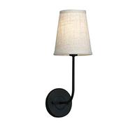 GGYTMQL Lighting Vintage Modern Hemp Fabric Shade Wall Lamps, Beside Wall Sconces Lights for Living Room, Bedroom, Hallway E14 Screw (Antique)