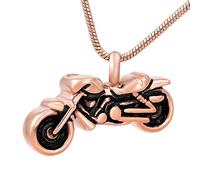 GGYTMQL Lockets Necklace Men's Motorcycle Urn Pendant Fashion Memorial Souvenir Small Box Pendant