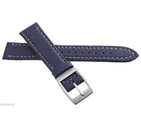 GGYTMQL Locman Authentic 18mm Blue Lorica Leather Watch Band Strap with Buckle