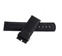 GGYTMQL Locman Men's 24mm Black Leather Watch Band Strap
