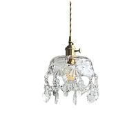 GGYTMQL Machine Chandelier Nordic Japanese Glass Chandelier Home Stay Bedroom Bedside lamp Cloakroom Living Room Background Wall Mirror Front Lamps