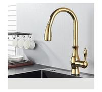 GGYTMQL Matte Black Kitchen Filtered Faucet Water Tap Purifier Faucet Dual Sprayer Drinking Water Tap 360 Rotation Purification Mixer(Type B-Chrome)