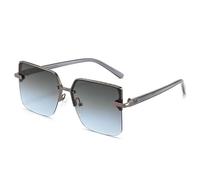 GGYTMQL Metal Half Frame Sunglasses Men's And Women's Sunglasses
