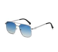 GGYTMQL Metal Square Frame Yellow Sunglasses Women Trendy UV Protection Glasses Men Vintage Red Lens