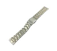 GGYTMQL metal stainless steel replacement strap watch band flat buckle wrist band silver gold, silver bracelet, 12 14 16 18 20 22mm bracelet
