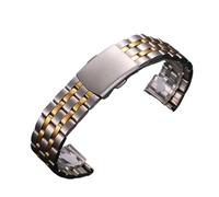 GGYTMQL Metal Strap Stainless Steel Bracelet Folding Buckle Watchbands Smartwatch Wristaband Universal Replacement Band