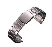 GGYTMQL Metal Strap Stainless Steel Bracelet Folding Buckle Watchbands Smartwatch Wristaband Universal Replacement Band