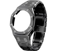 GGYTMQL Metal Watch Band And Case Mod Kit，For GA2100/GA-2110 Replacement Kit Stainless Steel Watch Strap Bezel Accessories，For Mens Women GA2100/GA-2110 Watches DIY Upgrade watch strap