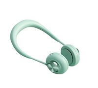 GGYTMQL Mini Portable Hanging Neck Fan,Blade Hands-free Neckband Hands-free Hanging USB Rechargeable Double Neck Fans Mini Fan Air Cooler Po