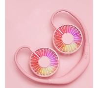 GGYTMQL Mini Portable Hanging Neck Fan,Electric Hanging Neck Fan with Outdoor Lazy Sports Handy Creative Mini USB Electric Fan for Students