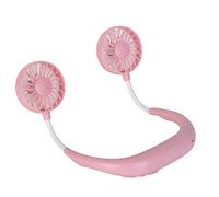 GGYTMQL Mini Portable Hanging Neck Fan,Mini Hanging Neck Foldable Small Fan USB Charging Portable Fan Kitchen Cooling Little Helper-Pink (Pink)