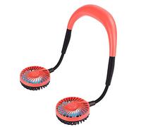GGYTMQL Mini Portable Neck Hanging Fan,Colorful Portable Neck Hanging Fan For Adults Kids External USB Charging Mini Portable Sport Creative Gift-Blue (R
