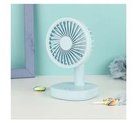 GGYTMQL Mini USB Charging Battery Portable Adjustable Fan With 3-Speed Wind Rechargeable Desktop Table Office Travel Small Fans fan (Color : Green)