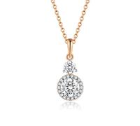 GGYTMQL moissanite round 6.5mm pendants 1ct d color diamond gemstone necklaces for women 925 sterling silver jewelry