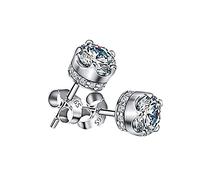 GGYTMQL mother solitaire stud gift crown zirconia womens girlfriend friend earrings for women dangle