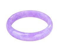 GGYTMQL Natural Burmese Jade Bangle Bracelet for Women Genuine Purple/Green Jadeite Bangles Jewelry with Gift Box and Certificate (Color : Purple, Size : 56mm)