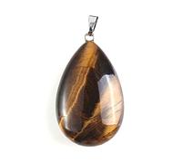 GGYTMQL Natural Crystal Quartz Necklace Lapis Lazuli Black Agates Amethysts Waterdrop Stone Pendant Rope Necklace,Synthetic MalachiteA