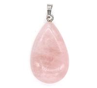 GGYTMQL Natural Crystal Quartz Necklace Lapis Lazuli Black Agates Amethysts Waterdrop Stone Pendant Rope Necklace,Synthetic MalachiteA