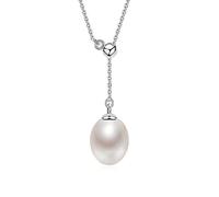 GGYTMQL Natural Freshwater Pearl Pendants Necklace Choker adjustble Chain 8-9mm Made in China