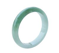 GGYTMQL Natural Jade Jade Bangle Bracelet, Floating Flower Sun Green Jade Bracelet, Thin Round Jade Bracelet, for Mother, for Girlfriend, with Jewelry Box, 53-64mm,57-58mm