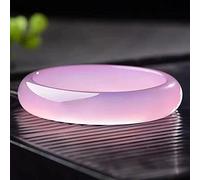 GGYTMQL Natural Jadeite Jade Bangle Bracelet for Women, Good Luck Purple Handmade Bracelets, Ladies Jasper Bracelet,59-60MM