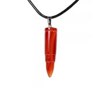 GGYTMQL Natural Quartz Bullet Pendant Crystal Stone Necklace -Blue Sodalite Stone