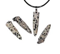 GGYTMQL Natural Quartz Bullet Pendant Crystal Stone Necklace -Blue Sodalite Stone